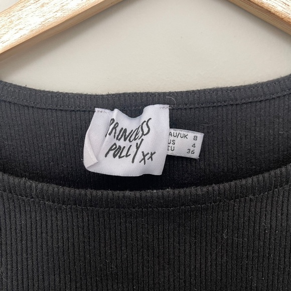 Princess Polly Corset Tee - Black - Picture 4 of 4